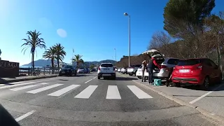 POV Motorcycle Drive: Cannes to Saint-Raphael - Raw footage