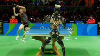 Table Tennis Robot vs Human, Who Wins? Incredible Wonder Studio Ai ~ Robots at Olympics?