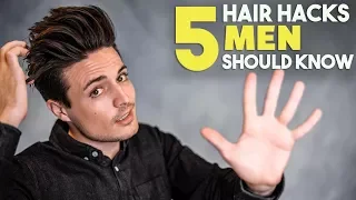 5 GREAT Hair Hacks Every Guy Should Know | Men's Hairstyle Tutorial | BluMaan 2018