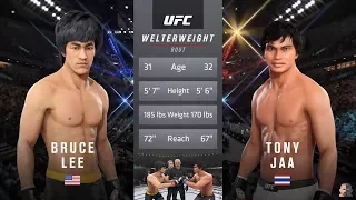 Bruce Lee Vs Tony Jaa EA Sports UFC 3 | NASTY KNOCKOUT!