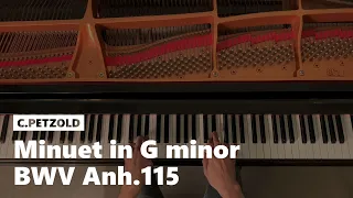 Minuet in G minor BWV Anh. 115 from Notebook for Anna Magdalena Bach by C. Petzold