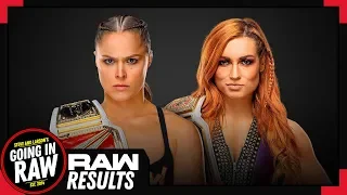 RONDA vs. BECKY CONFIRMED for SURVIVOR SERIES! WWE Raw 10/29/18 Full Results & Review! Going In Raw!