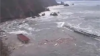 2011 Japan Tsunami - Kosode Fishing Port. (Full Footage)