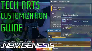 PSO2:NGS Every Custom PA Tech Guide