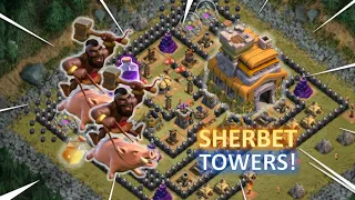 Th7 strategy for Sherbet towers (Goblin Map) #clashofclans