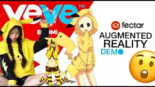 VEVEVERSE: PIKACHU BABE ⚡️ AUGMENTED REALITY w/ fectarapp (PART 38)