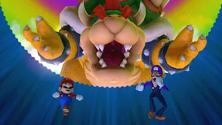 Mario Party 10 - Mario vs Luigi vs Waluigi vs Yoshi vs Bowser - Mushroom Park