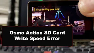 Quick Tips - DJI OSMO Action SD Card Write Slow Error and How to Insert SD Card