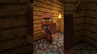 Minecraft Villager Sings Human Cover 😬 #Shorts