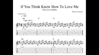 [FreeRider's guitar lesson]'If You Think Know How To Love Me'