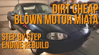 1.8 Miata Engine Rebuild PT 1 - Teardown & Inspection