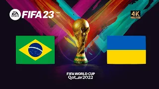 Brasil x Ucrânia | FIFA 23 Gameplay Copa do Mundo Qatar 2022 | Final [4K 60FPS]