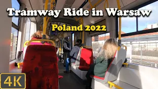 Tramway ride in Warsaw- Poland 2022 🇵🇱