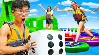 We Built A GIANT GAMEBOARD On WATER!