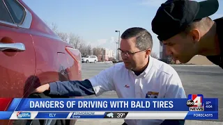 Dangers of driving with bald tires