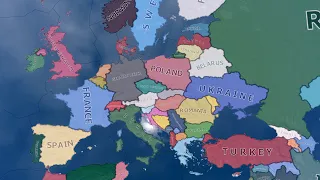 WW2 But With Modern Borders | HOI4 Timelapse