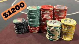 Massive $1200 Pot At Derby Lanes St. Petersburg  -  Kyle Fischl Poker Vlog Ep 177