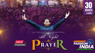 🔴 All India Interdenominational ALL NIGHT PRAYER Live || Delhi || Rev.Paul Thangiah || DAY-3