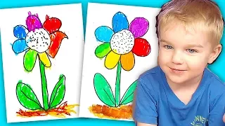 Цветик СЕМИЦВЕТИК рисование для детей