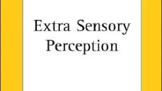 Extra Sensory Perception.(ESP)👁️💭 Paranormal Psychology+Behaviour; Para-Psychology 🧠📗