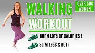 TRIM + TONE WALKING Workout for Women Over 50 | Slim LEGS + BUTT | Lively Ladies