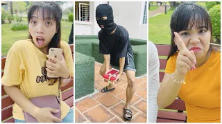 OH NO 😱 It's a Hacker Thief 🦹🏻‍♀️🤣 NEW Video Linh Nhi vs Su Hao #shorts