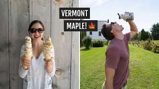 The BEST maple farm tour in VERMONT 🍁 (+ trying creemees!)
