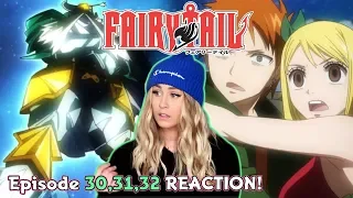 LOKE & LUCY! Fairy Tail Episode 30, 31, 32 REACTION!