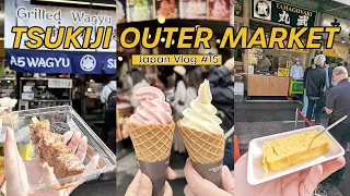 Tokyo Street Foods at Tsukiji Outer Market | Fresh Sushi at Toyosu Fish Market 🐟