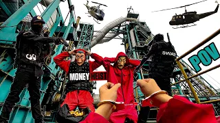 MONEY HEIST PARKOUR VS POLICE Chase In Real Life (BELLA CIAO REMIX) PART 1 || Epic Action Movie POV