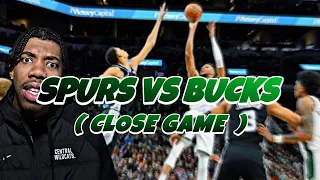 BUCKS at SPURS | FULL GAME HIGHLIGHTS | January 4, 2024 | CLOSE GAME D O REACTION #nba