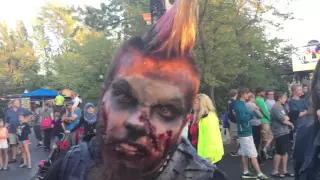 Six Flags Great America Fright Fest 2015 Uprising Nightmare Parade