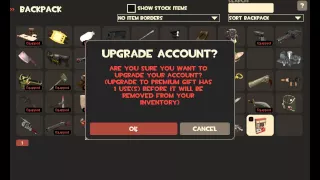 Team Fortress 2 - Using Upgrade To Premium Gift