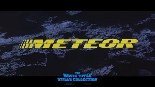 Meteor (1979) title sequence