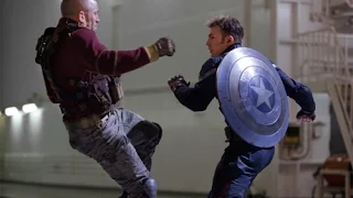 Capitan America The Winter Soldier "Capitan America vs Batrock" Español Latino (HD)