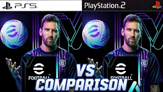 efootball 2024 PS5 Vs PS2