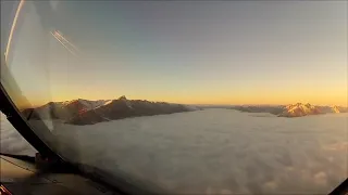 A terrible and at the same time beautiful landing.Страшная и одновременно красивая посадка самолета.