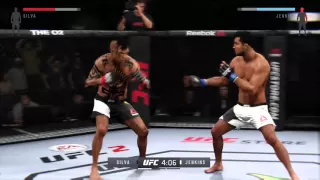 UFC 2 Ultimate team gameplay highlights, Eddie The sniper Silva 100 ovr standup !