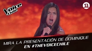 The Voice Chile | Dominique Leiva - Cierro mis ojos