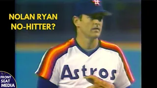 Nolan Ryan Takes No-Hitter into 9th Inning vs Phillies & Mike Schmidt - April 1988 Houston Astros