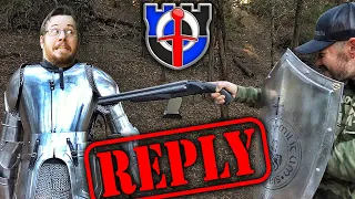 REPLY to DemolitionRanch - Can a Real Suit of Armor Stop a Bullet?!?!