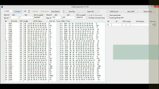 Анализатор/Эмулятор CAN шины, CAN Launcher V1.05