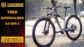 Trek Supercaliber 9.9 Argent Drizzle color Dreambuild | Sram XXSL Power meter | Fox 32 | ...