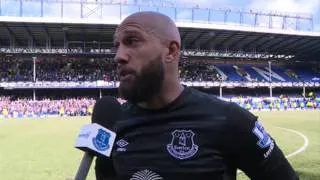 Tim Howard's emotional goodbye to Goodison Park