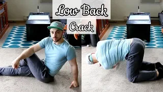 How to Crack Your LOW Back! ~DIY Tutorial~