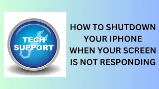 Smart tip on how you can shutdown your iphone when the screen is not responding