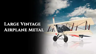 Large Vintage Airplane Metal Model | Vintage Collection | Artarium