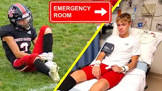 TAKEN TO THE EMERGENCY ROOM DURING FOOTBALL GAME! 🏈🏥