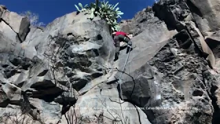 Rock Climbing in Tenerife. Callao Salvaje Route #1 (6b)