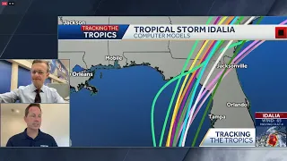 WESH 2's Eric Burris is taking a close look at Idalia as it heads for Florida